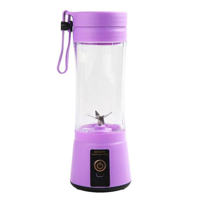 Portable Electric Mini Juicer Cup - USB Rechargeable 6-Blade Blender for On-the-Go Smoothies