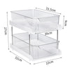 2 Tier Standing Kitchen Spice Organizer Rack Multi-Function Storage Shelf Slide Kitchen Cabinet Cupboard Kitchen Storage