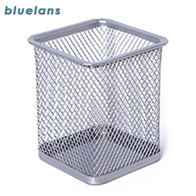 Desktop Office Mesh Metal Pencil Holder Pen Pencil Brush Pot Holder Storage Container Office Desk Organizer Office Organizer New